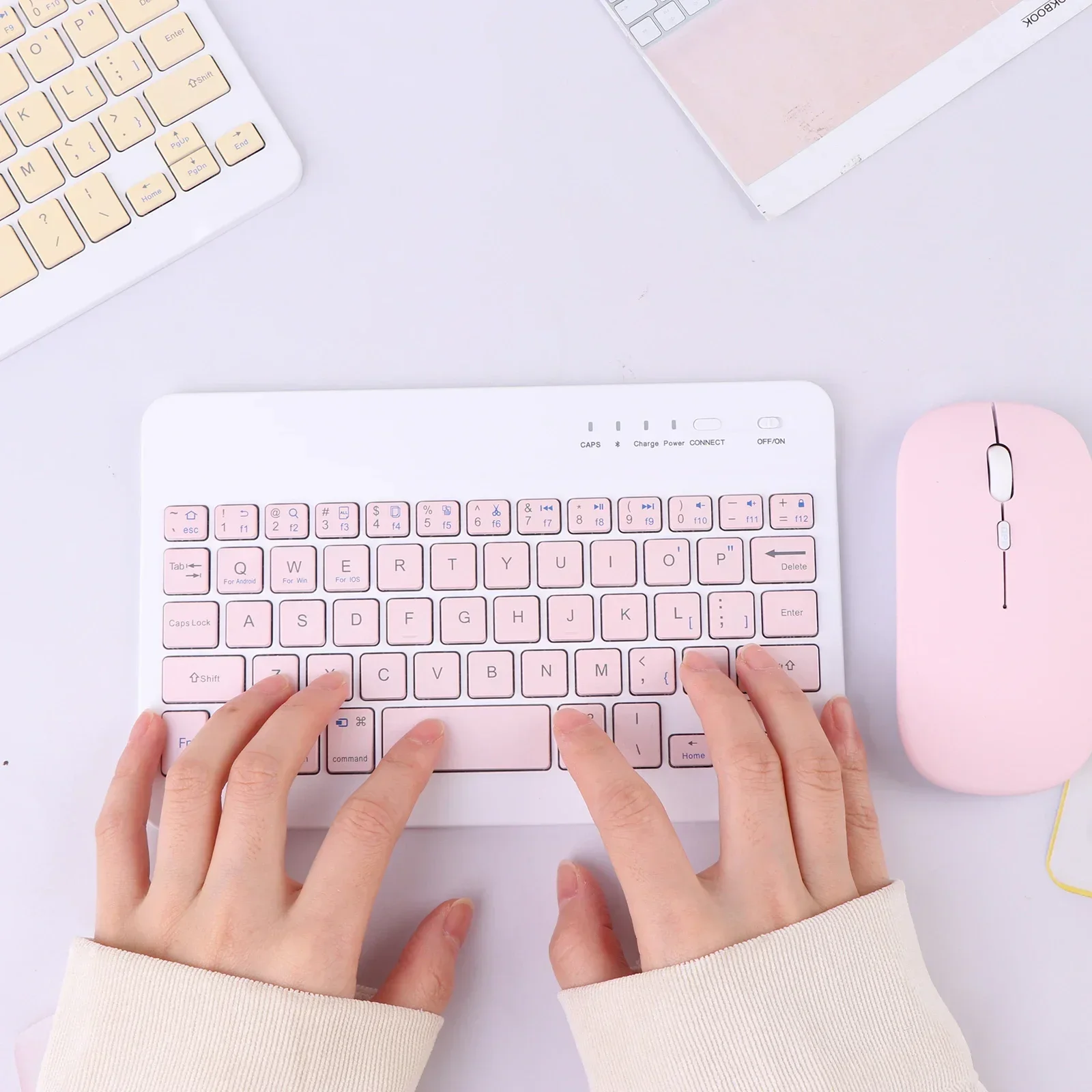 Bluetooth Keyboard and Mouse For IPad Xiaomi Samsung Huawei Phone Tablet Slim Mini Wireless Keyboard
Bluetooth Keyboard and Mouse For IPad Xiaomi Samsung Huawei Phone Tablet Slim Mini Wireless Keyboard