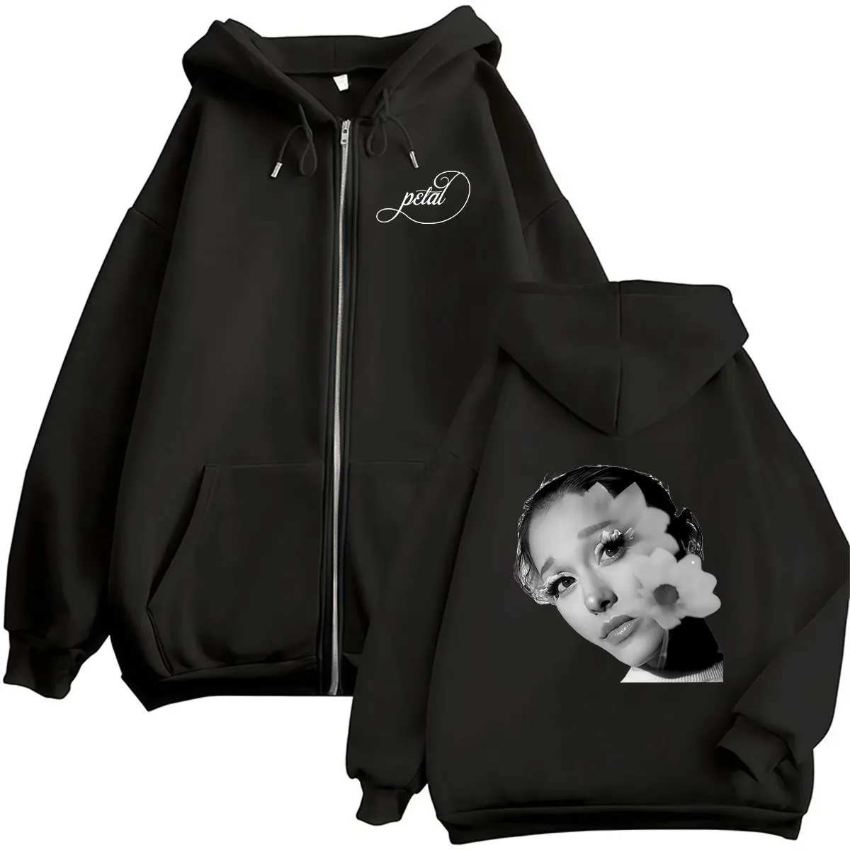 Ariana Grande Petal Album 2026 Zipper Hoodie Men Women Loose Fleece Fashion Pullover Sweatshirt Vintage Long Sleeve Coats Hooded
Ariana Grande Petal Album 2026 Zipper Hoodie Men Women Loose Fleece Fashion Pullover Sweatshirt Vintage Long Sleeve Coats Hooded
