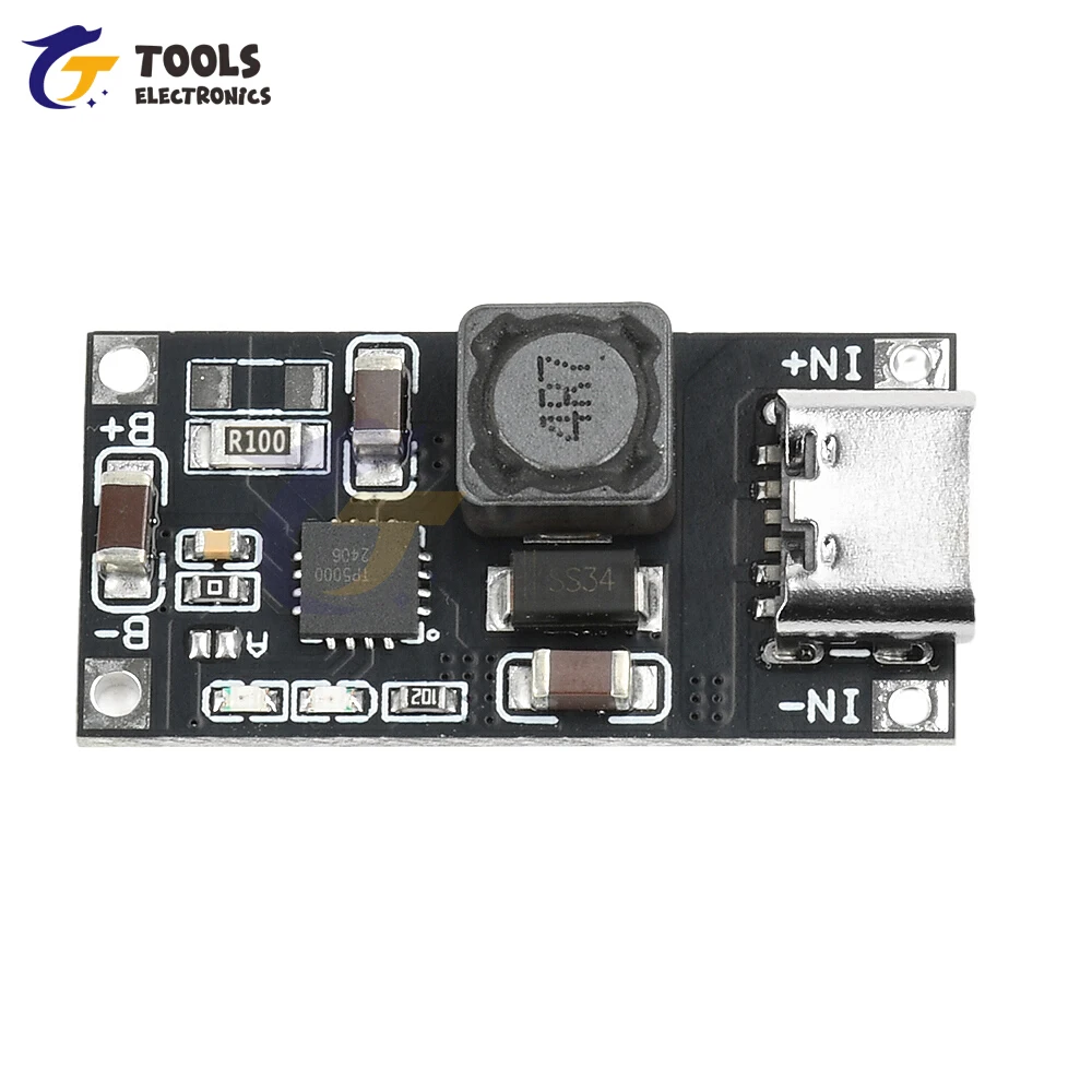 TP5000 4.2V/3.6V 1A Li-ion Battery Charging Board Type C Interface DC 4.5-9V to 4.2V/3.6V Step Down Charger Module
TP5000 4.2V/3.6V 1A Li-ion Battery Charging Board Type C Interface DC 4.5-9V to 4.2V/3.6V Step Down Charger Module