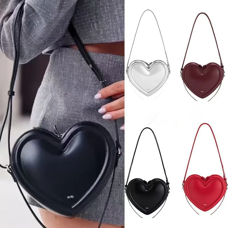 Heart Shaped Crossbody Bag Niche Design Simple Stylish 3D Love Box Bag Sweet Cool Women Purse
Heart Shaped Crossbody Bag Niche Design Simple Stylish 3D Love Box Bag Sweet Cool Women Purse