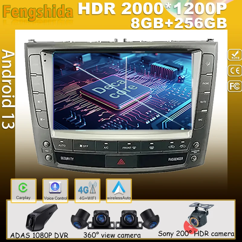 Car Navigation Android 13 For Lexus IS250 XE20 2005-2013 Player Head Unit No 2din Auto Radio Screen Stereo Multimedia Bluetooth
Car Navigation Android 13 For Lexus IS250 XE20 2005-2013 Player Head Unit No 2din Auto Radio Screen Stereo Multimedia Bluetooth