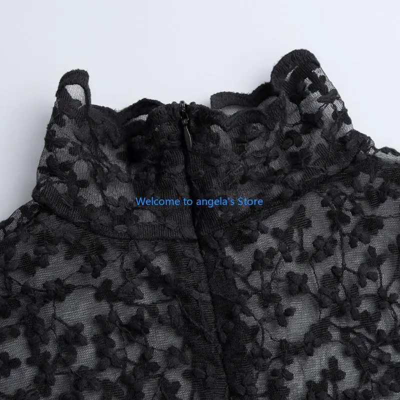 X4YC French Styles Decorative Lace Collar For Quick Enhancement On Various Garment Faux Collar for Dress Sweater
X4YC French Styles Decorative Lace Collar For Quick Enhancement On Various Garment Faux Collar for Dress Sweater
