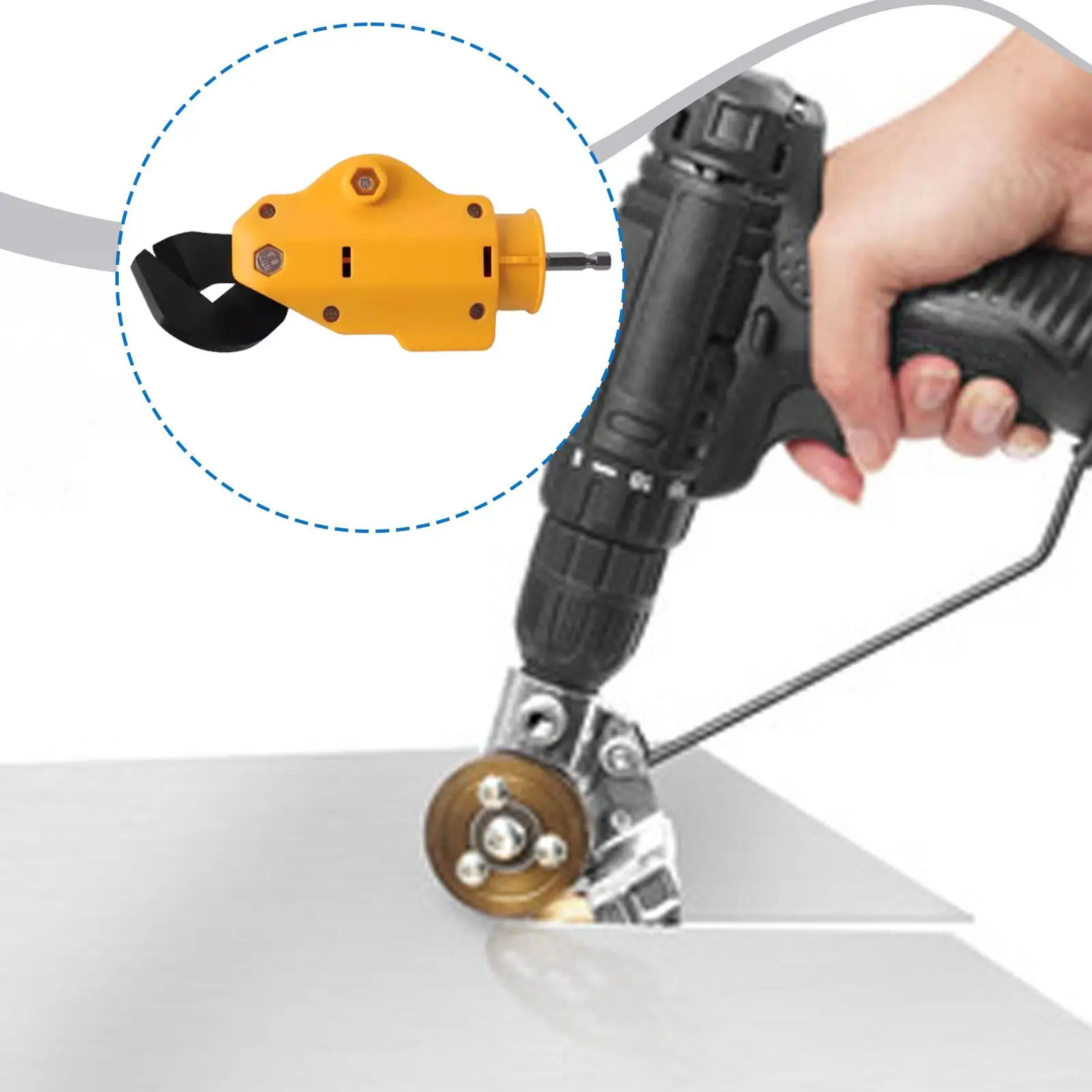 Electric Drill Metal Plate Shear Machine Quick Attach Nibbler Cutting Tool for Sheet Metal Tasks
Electric Drill Metal Plate Shear Machine Quick Attach Nibbler Cutting Tool for Sheet Metal Tasks