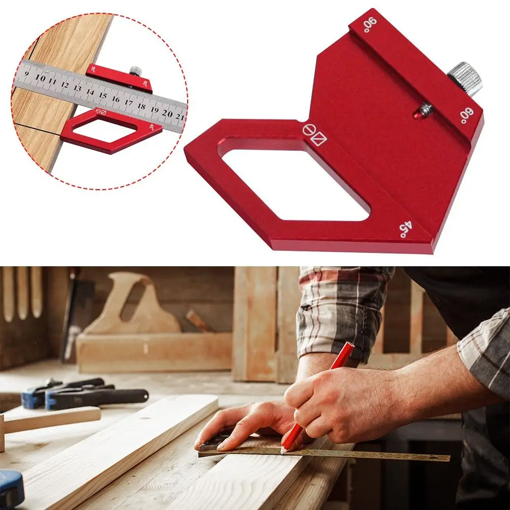 Multi-Function Woodworking Steel Ruler High Precision Laser Etched Ruler Locator Multi-Angle Aluminum Alloy Hand Tool
Multi-Function Woodworking Steel Ruler High Precision Laser Etched Ruler Locator Multi-Angle Aluminum Alloy Hand Tool