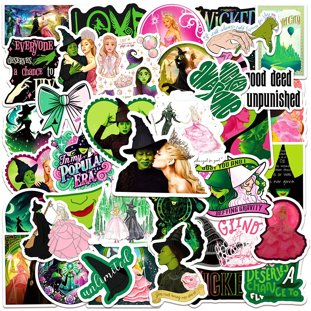 10/30/50pcs Wicked Part One Cartoon Stickers Cute Witch Decals Waterproof DIY Phone Water Bottle Notebook Graffiti Sticker Decor
10/30/50pcs Wicked Part One Cartoon Stickers Cute Witch Decals Waterproof DIY Phone Water Bottle Notebook Graffiti Sticker Decor