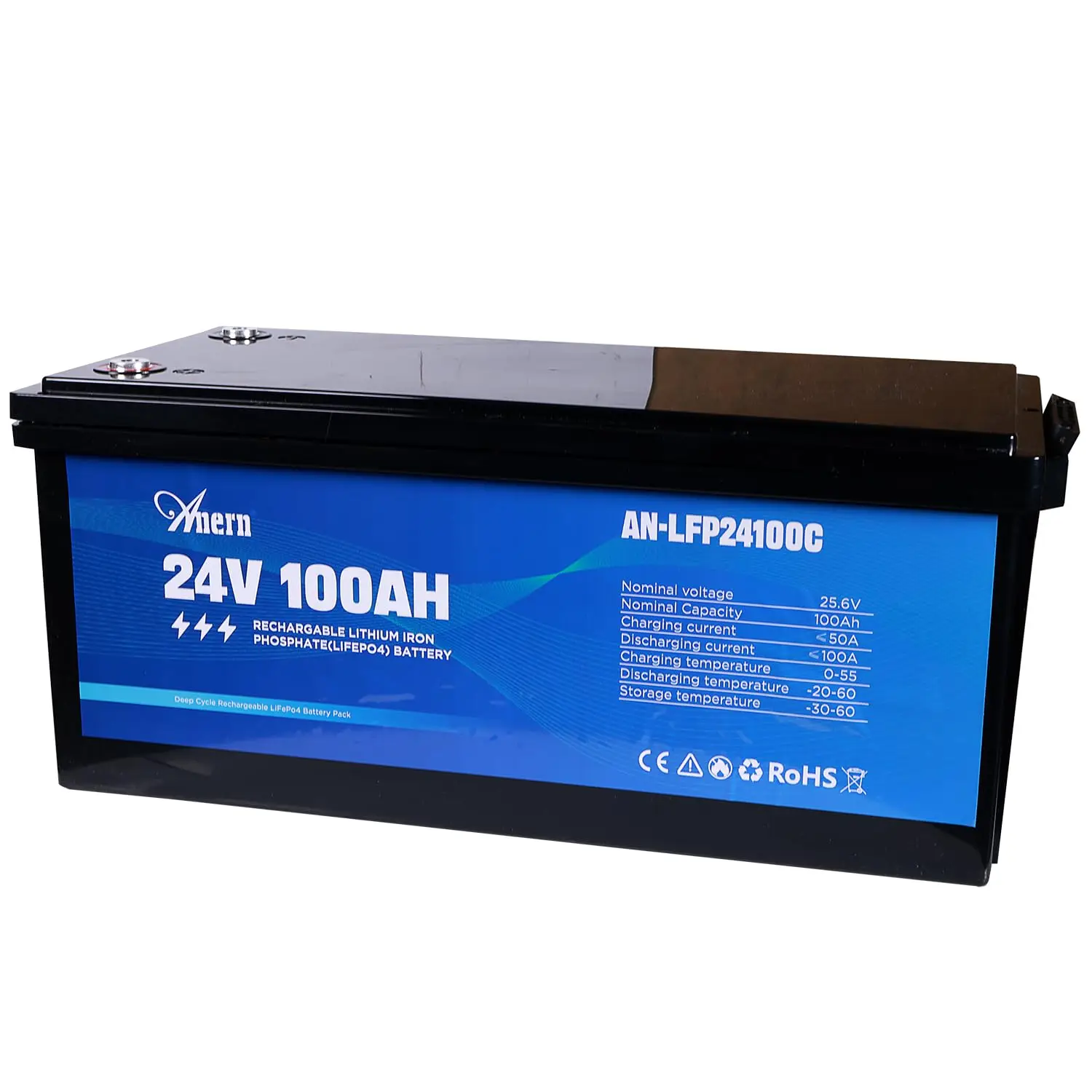 24V 100Ah LiFePO4 Deep Cycle Battery 15000 Cycles Built-in 100A BMS Marine RV Trolling Motor Solar Off-Grid Custom
24V 100Ah LiFePO4 Deep Cycle Battery 15000 Cycles Built-in 100A BMS Marine RV Trolling Motor Solar Off-Grid Custom