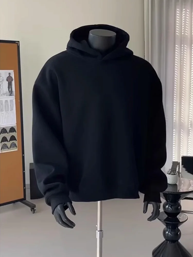 Bla Heavyweight Hoodie Men's Basic Spring Boting irt No Hat Rope Trendy Pure Color American Sle Cleanfit Layering
Bla Heavyweight Hoodie Men's Basic Spring Boting irt No Hat Rope Trendy Pure Color American Sle Cleanfit Layering