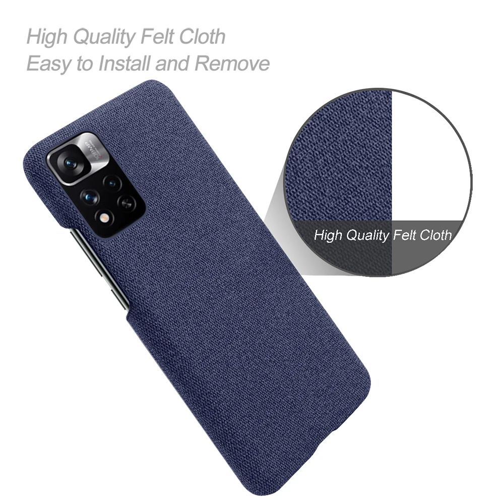 Soft-Touch Fabric + PC Cover For Xiaomi Redmi Note 11 Pro Global Version 10 9 9T Mi 10T 11 Lite 11T Poco F3 M3 Pro 5G X3 GT NFC
Soft-Touch Fabric + PC Cover For Xiaomi Redmi Note 11 Pro Global Version 10 9 9T Mi 10T 11 Lite 11T Poco F3 M3 Pro 5G X3 GT NFC