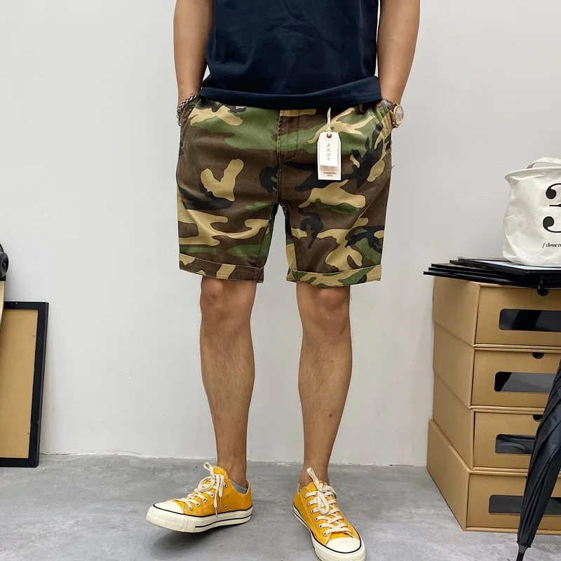 American Vintage New Fashion Summer Men's Camouflage Casual Trendy Simple Basic Daily Knee Length Shorts Male Bottom Clothes
American Vintage New Fashion Summer Men's Camouflage Casual Trendy Simple Basic Daily Knee Length Shorts Male Bottom Clothes