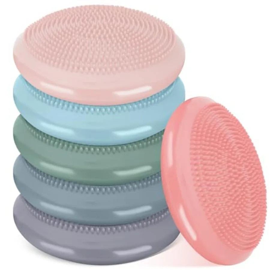 6 Pcs Wiggle Seat Inflated Wobble Cushion for Sensory Kid 13 Inch Balance Disc Flexible Seating Exercise Sensory Pad Chair Cush
6 Pcs Wiggle Seat Inflated Wobble Cushion for Sensory Kid 13 Inch Balance Disc Flexible Seating Exercise Sensory Pad Chair Cush
