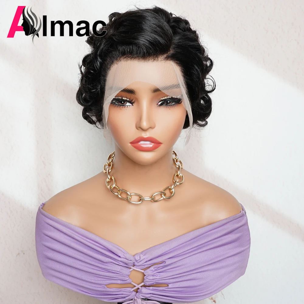 Модный парик Chioma Pixie Cut с кружевной передней частью 13x4, из бразильских натуральных волос Remy, для повседневной носки и вечеринок, короткий кудрявый парик Almac
Модный парик Chioma Pixie Cut с кружевной передней частью 13x4, из бразильских натуральных волос Remy, для повседневной носки и вечеринок, короткий кудрявый парик Almac
