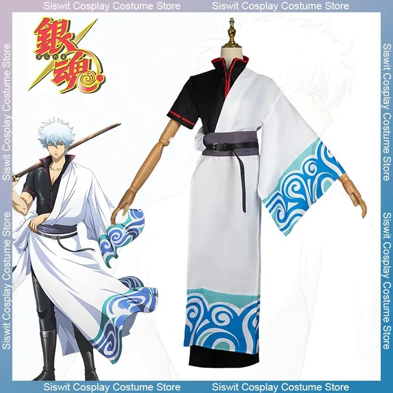 Anime Gintama Sakata Gintoki Cosplay Costume Top Pants Belt Set Japanese Kimono Uniform Party Carnival Suit Women Men Outfits
Anime Gintama Sakata Gintoki Cosplay Costume Top Pants Belt Set Japanese Kimono Uniform Party Carnival Suit Women Men Outfits
