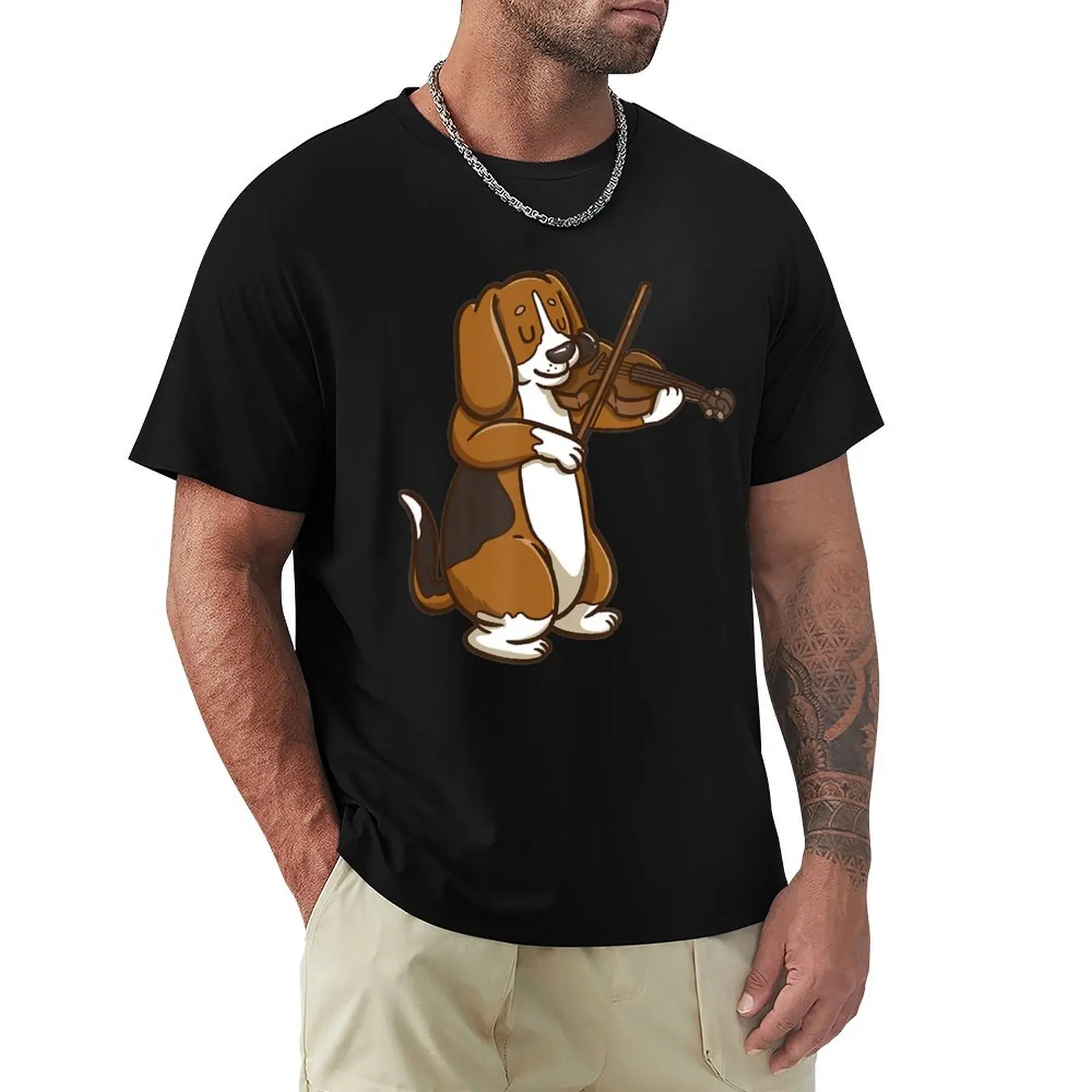 Violinist Beagle Dog Violin Viola T-Shirt Simple Print Design T-Shirt
Violinist Beagle Dog Violin Viola T-Shirt Simple Print Design T-Shirt