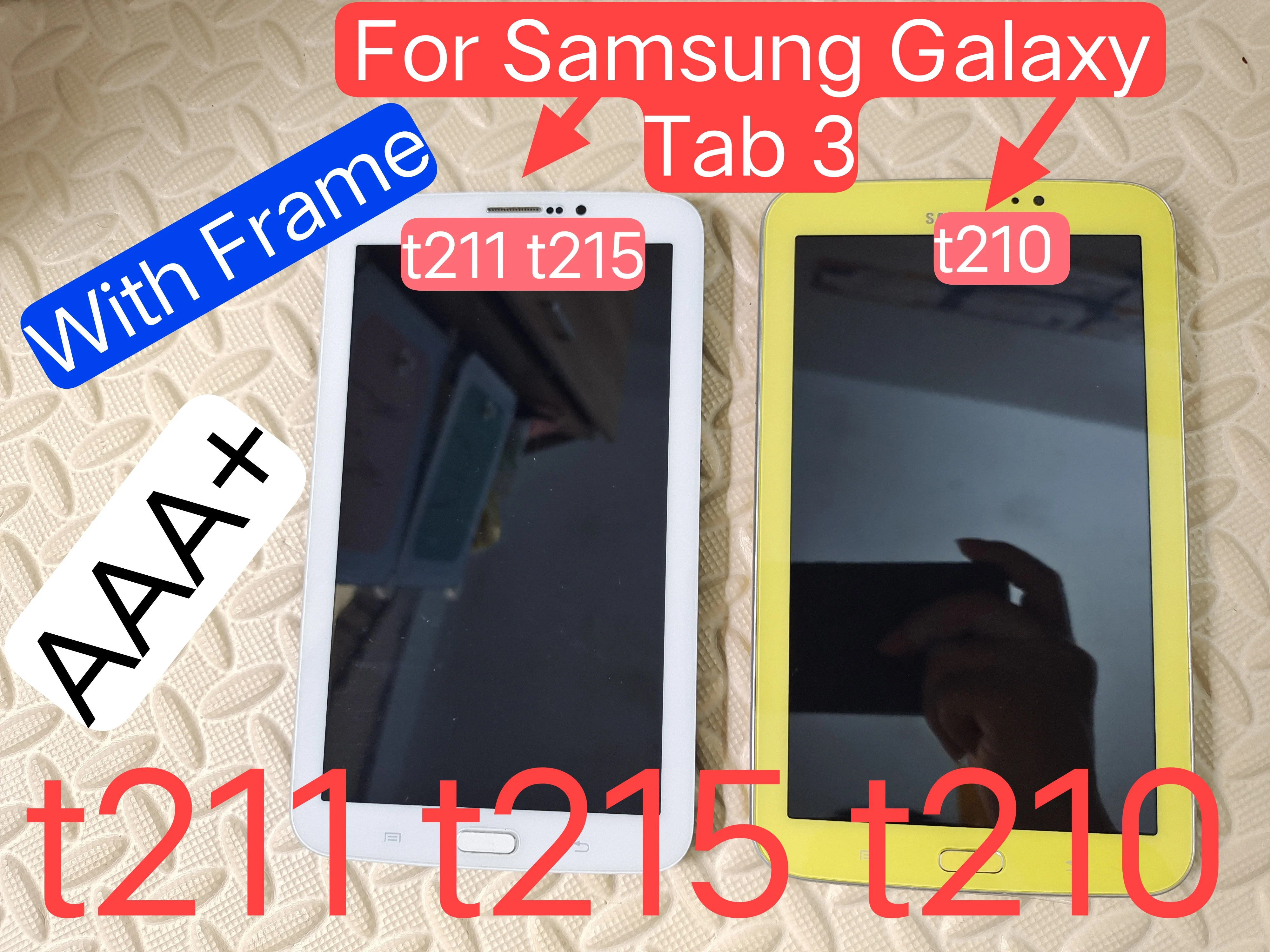 ЖК-дисплей для Samsung Galaxy Tab 3 7,0 SM- T210 T211 T215, сенсорный ЖК-экран с дигитайзером и сенсорным экраном в сборе с рамкой
ЖК-дисплей для Samsung Galaxy Tab 3 7,0 SM- T210 T211 T215, сенсорный ЖК-экран с дигитайзером и сенсорным экраном в сборе с рамкой