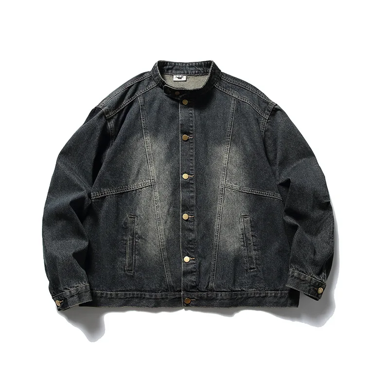 Nanxia Qiaozhuang Spring and Autumn New Japanese Retro Stand Collar Washed Denim Jacket Single Breasted Casual Jacket Men
Nanxia Qiaozhuang Spring and Autumn New Japanese Retro Stand Collar Washed Denim Jacket Single Breasted Casual Jacket Men