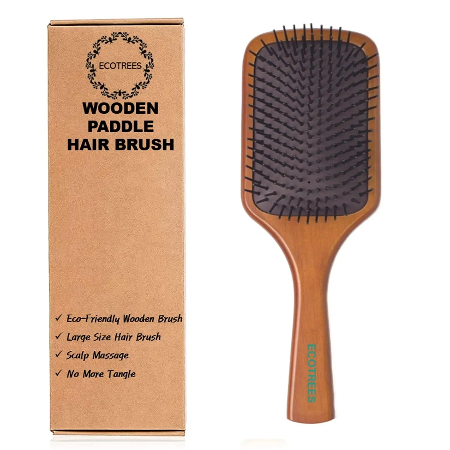 Wooden Paddle Hair Brush, Air Cushion Massage Comb, Anti-Static Detangling Brush for Reducing Hair Breakage
Wooden Paddle Hair Brush, Air Cushion Massage Comb, Anti-Static Detangling Brush for Reducing Hair Breakage