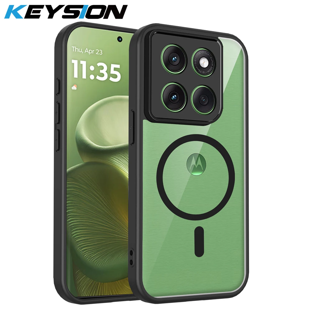 KEYSION Transparent Magnetic Phone Case for Motorola Edge 60 70 Pro 5G 70 Fusion+HD Clear Shockproof Back Cover for Signature 5G
KEYSION Transparent Magnetic Phone Case for Motorola Edge 60 70 Pro 5G 70 Fusion+HD Clear Shockproof Back Cover for Signature 5G