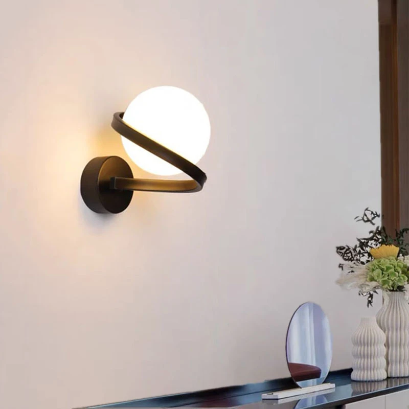 White Ball Glass Wall Lamp Nordic LED Wall Lights for Bedroom Bedside Aisle Loft 90-230v G9 Iron Industrial Wall Sconce Lighting
White Ball Glass Wall Lamp Nordic LED Wall Lights for Bedroom Bedside Aisle Loft 90-230v G9 Iron Industrial Wall Sconce Lighting