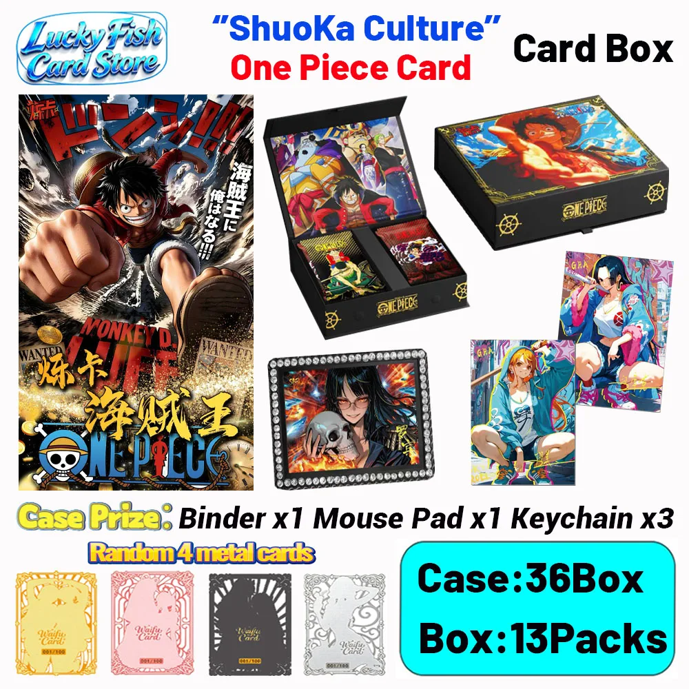 Wholesale 2026 New ShuoKa Culture One Piece Collection Cards Special Offer Case Limited Collector's Set
Wholesale 2026 New ShuoKa Culture One Piece Collection Cards Special Offer Case Limited Collector's Set