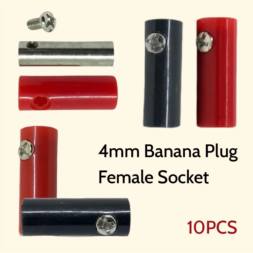 Binding Post Speaker Terminal Banana Extension Insulated Female Socket Black Red 4mm
Binding Post Speaker Terminal Banana Extension Insulated Female Socket Black Red 4mm