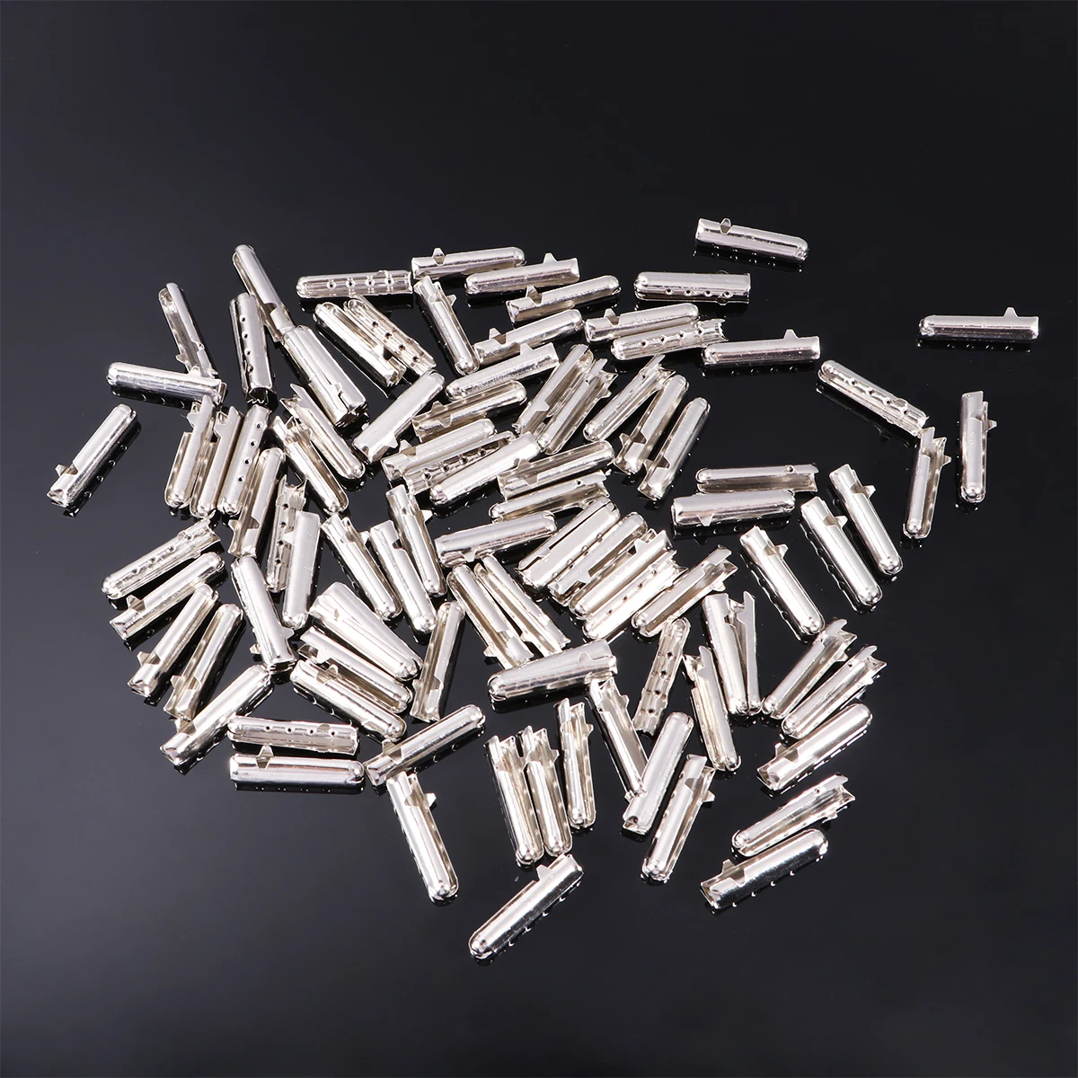 100 pcs Shoe Lace Metal Tips Bullet Shape Replacement For Sneakers Diy Repair Clips Silver Fastening Shoe Lace End
100 pcs Shoe Lace Metal Tips Bullet Shape Replacement For Sneakers Diy Repair Clips Silver Fastening Shoe Lace End