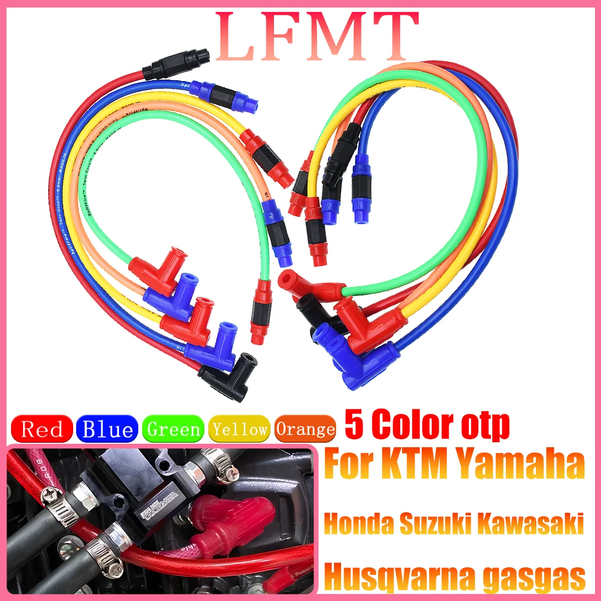Motorcycle ATV Spark Plug Iridium Power Cable Wires Cap Cover Ignition Cable For Yamaha Kawasaki KTM Honda Suzuki Motocross part
Motorcycle ATV Spark Plug Iridium Power Cable Wires Cap Cover Ignition Cable For Yamaha Kawasaki KTM Honda Suzuki Motocross part