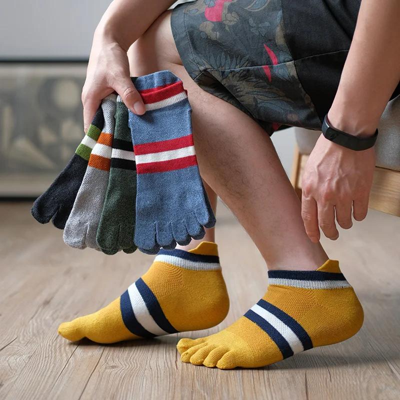 Mesh Cotton Five-finger Socks Men Summer Thin Short Barrel Heel Sports Toe Socks Fashion Men Socks
Mesh Cotton Five-finger Socks Men Summer Thin Short Barrel Heel Sports Toe Socks Fashion Men Socks
