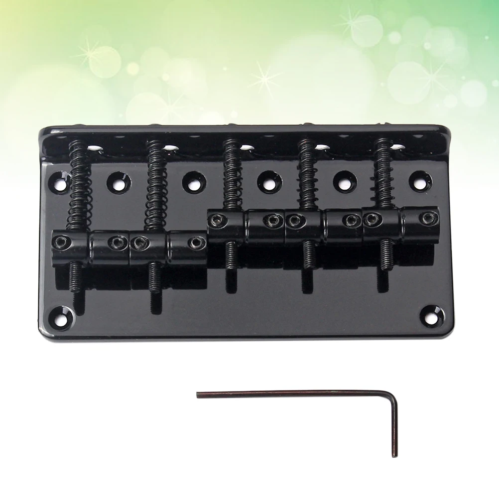 1 Set GA1023 5 String Metal Saddle Bridge Strain Plate Bridge for Musical Instrument Replacement Guitar Ukulele (Black)
1 Set GA1023 5 String Metal Saddle Bridge Strain Plate Bridge for Musical Instrument Replacement Guitar Ukulele (Black)