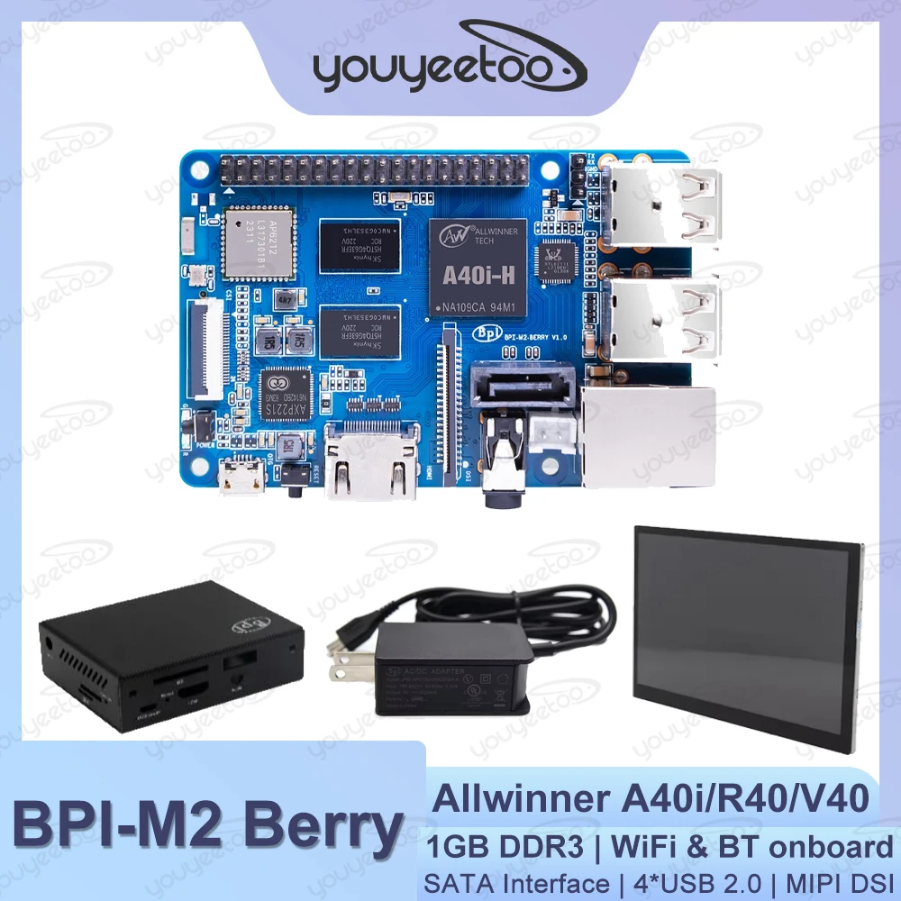 Banana Pi BPI-M2 Berry Mini Single Board Computer Allwinner A40i Quad-core Cortex -A7 CPU SATA Linux Raspberry Pi And Orange Pi
Banana Pi BPI-M2 Berry Mini Single Board Computer Allwinner A40i Quad-core Cortex -A7 CPU SATA Linux Raspberry Pi And Orange Pi