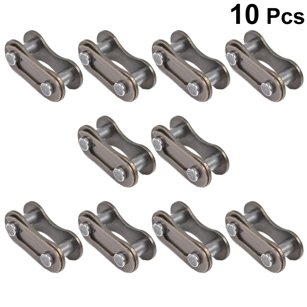 10pc Single Speed Chains High Quality Reusable Bike Accessories Perfect Replacement Missing Link Aluminum Alloy Durable Chain
10pc Single Speed Chains High Quality Reusable Bike Accessories Perfect Replacement Missing Link Aluminum Alloy Durable Chain