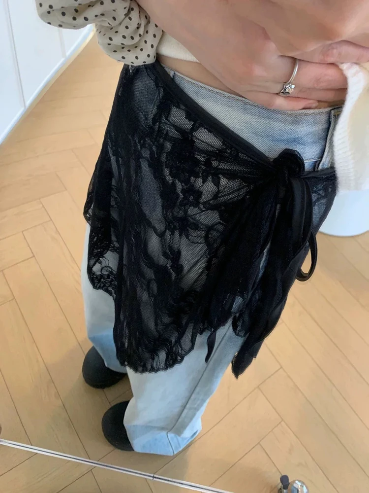 Spring INS Women Lace Layered Skirt Irregular Wrap Bandage Apron Skirt Hip Covering Outer Skirt
Spring INS Women Lace Layered Skirt Irregular Wrap Bandage Apron Skirt Hip Covering Outer Skirt