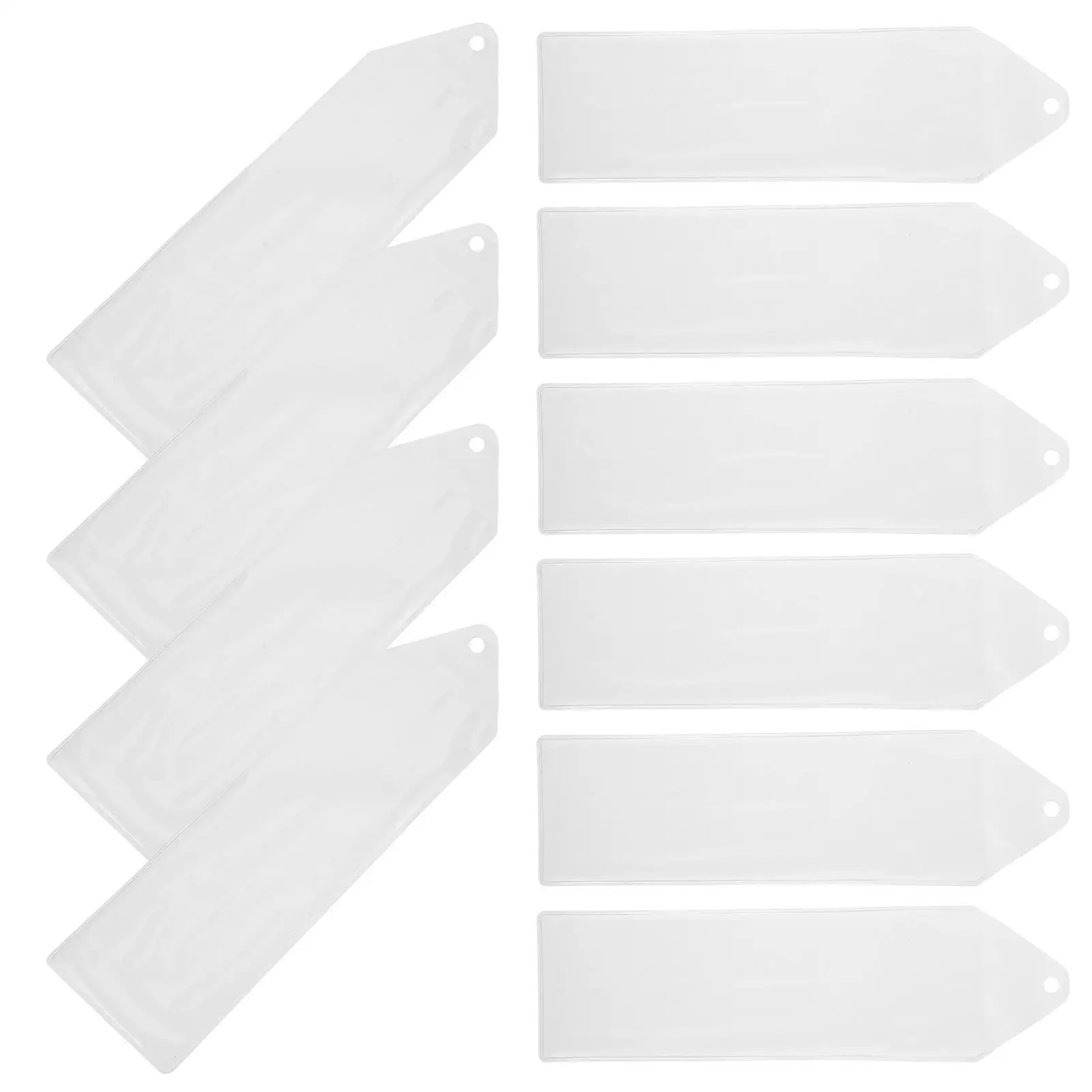 10 Pcs Bookmark Protective Covers Clear PVC Transparent Hole Punch Design Reusable Blank Display Sleeves Holders Organizers
10 Pcs Bookmark Protective Covers Clear PVC Transparent Hole Punch Design Reusable Blank Display Sleeves Holders Organizers