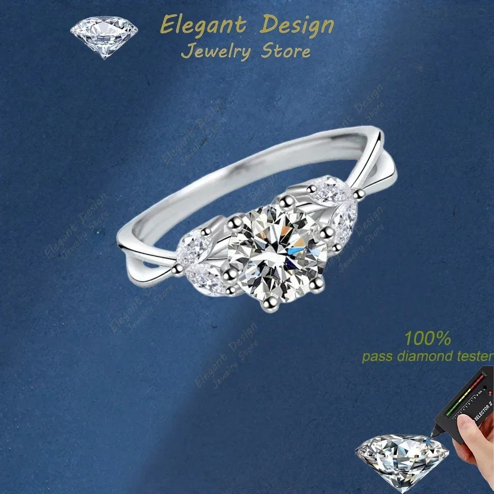 Luxury Platinum PT950 Rings 1Carat Moissanite Diamond Women Wedding Band Birthday Gift Girl Engagement Fine Jewelry
Luxury Platinum PT950 Rings 1Carat Moissanite Diamond Women Wedding Band Birthday Gift Girl Engagement Fine Jewelry