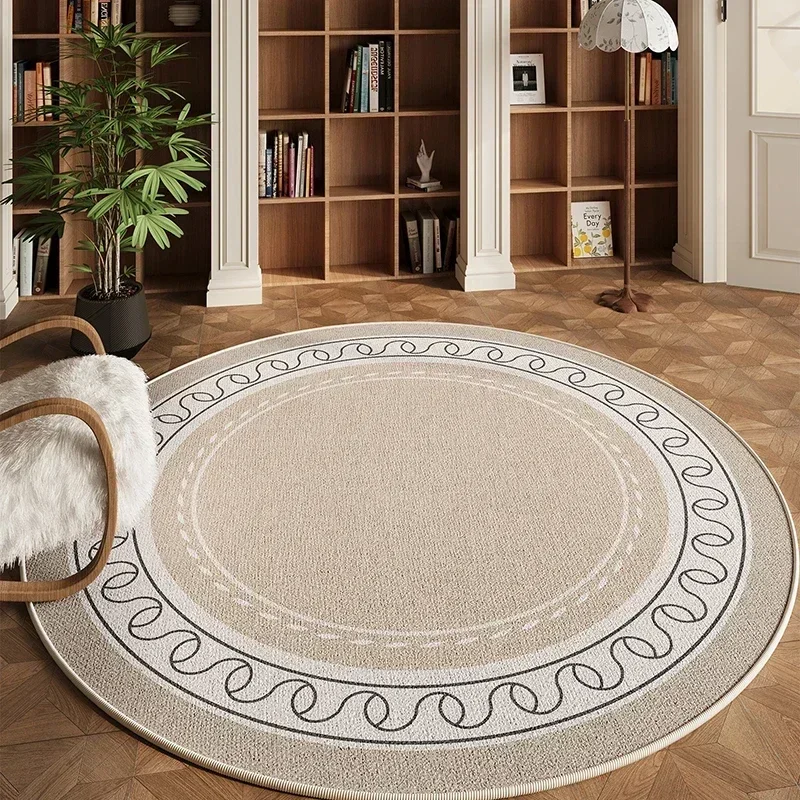Milk Tea Color Geometric Striped Bedroom Carpet Circular Line Art Living Room Carpets Washable Easy Care Computer Chair Rug 양탄자
Milk Tea Color Geometric Striped Bedroom Carpet Circular Line Art Living Room Carpets Washable Easy Care Computer Chair Rug 양탄자