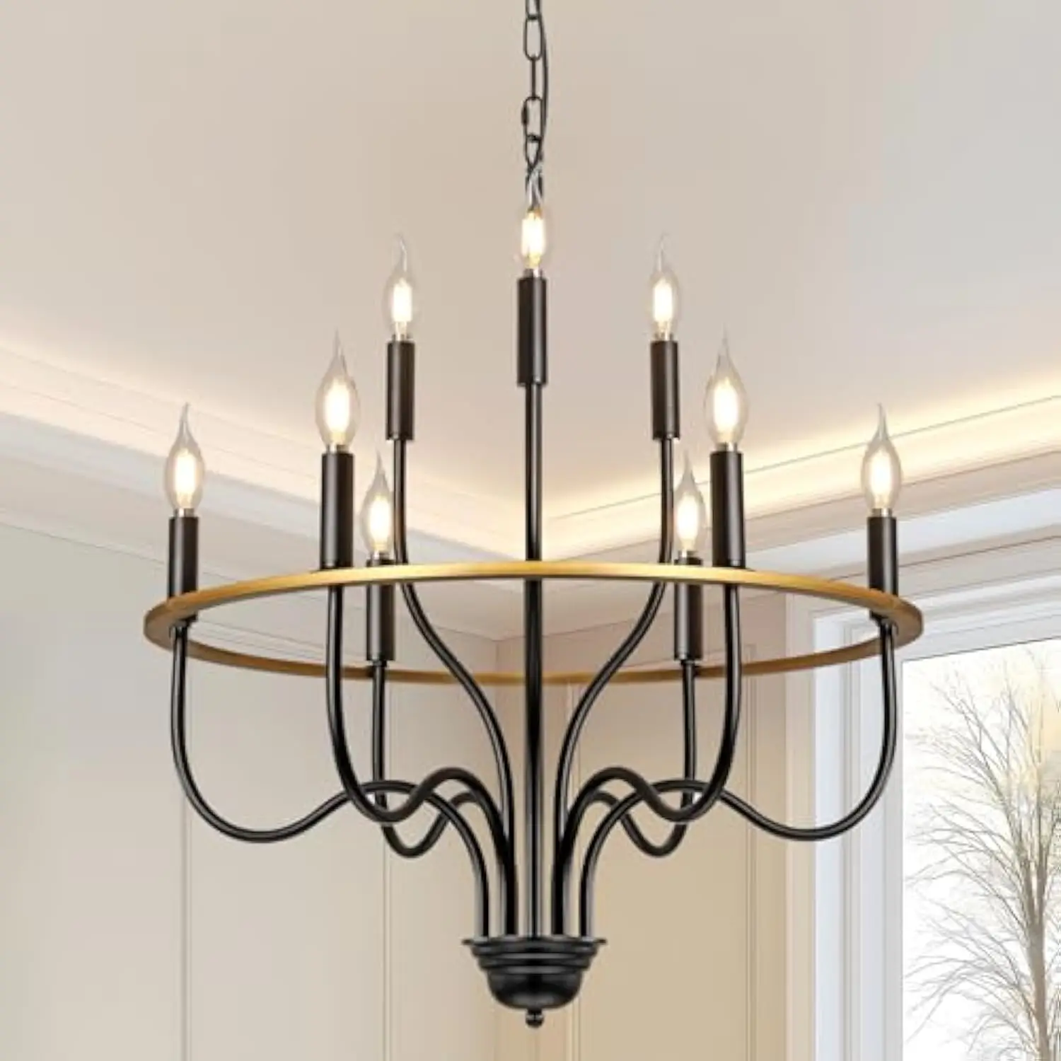 Черная люстра на колесах Wagon для высоких потолков, люстра в фермерском доме для столовой, регулируемая по высоте, R для прихожей, гостиной 
Черная люстра на колесах Wagon для высоких потолков, люстра в фермерском доме для столовой, регулируемая по высоте, R для прихожей, гостиной