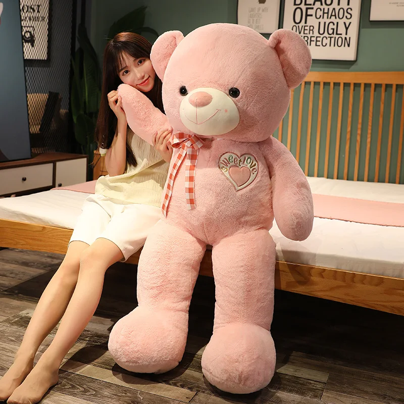 80/100CM Bowknot Bear Plush Toy Stuffed Animal Doll Pillow Gift for Girls Boys Baby Adults Indoor Decor High Quality
80/100CM Bowknot Bear Plush Toy Stuffed Animal Doll Pillow Gift for Girls Boys Baby Adults Indoor Decor High Quality