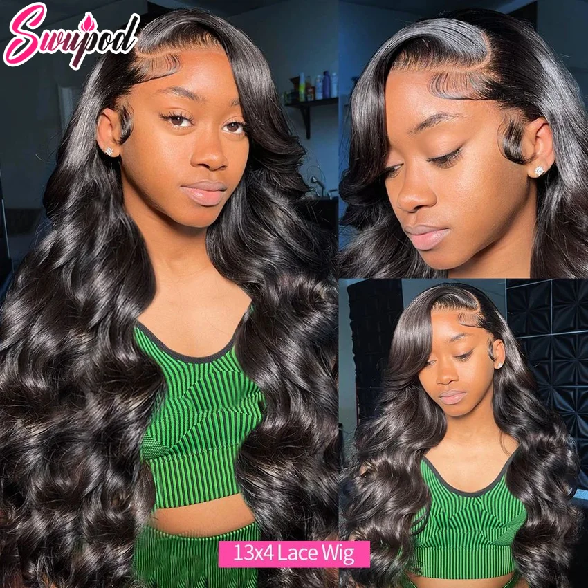 Swupod 200 Density 13x6 Body Wave Remy Human Hair 13x4 HD Lace Front Wig for Women Natural Black Frontal Glueless Pre Plucked
Swupod 200 Density 13x6 Body Wave Remy Human Hair 13x4 HD Lace Front Wig for Women Natural Black Frontal Glueless Pre Plucked