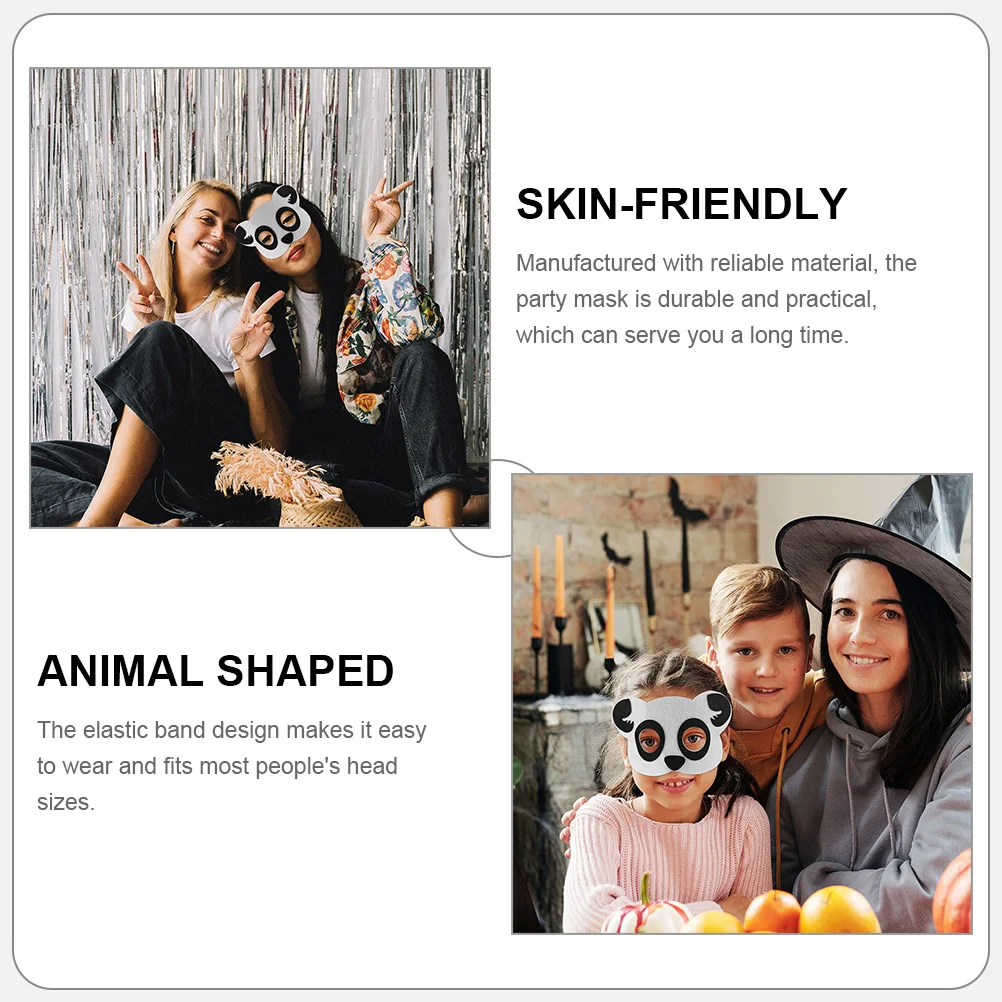 20pcs Cartoon Panda Halloween Mask Party Accessory Funny Animal Masks For Festival Halloween Cosplay Prop Animal Cosplay Masks 
20pcs Cartoon Panda Halloween Mask Party Accessory Funny Animal Masks For Festival Halloween Cosplay Prop Animal Cosplay Masks