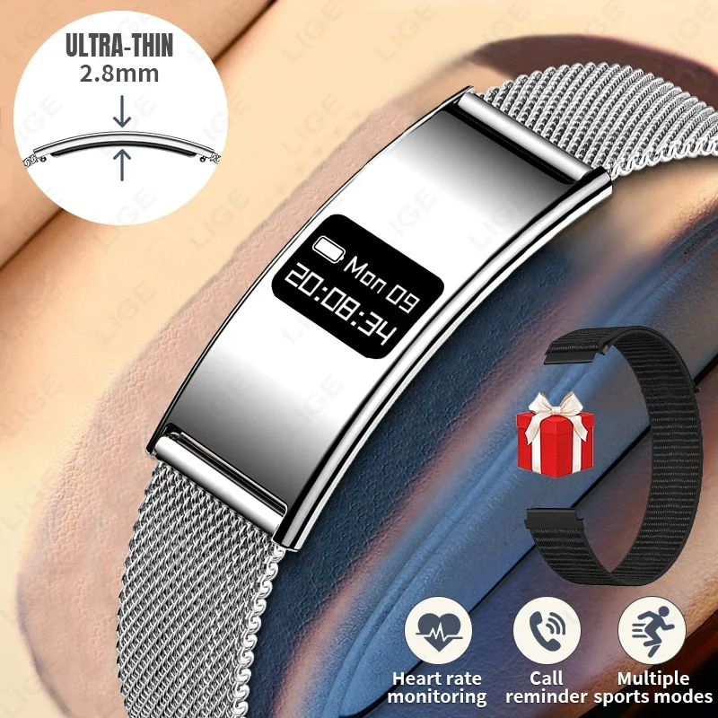 New Ultra thin Smart Watch Call Reminder Smart Bracelet Ladies Health Fitness Tracker Heart Rate HRV Monitor Sport Wristband Men
New Ultra thin Smart Watch Call Reminder Smart Bracelet Ladies Health Fitness Tracker Heart Rate HRV Monitor Sport Wristband Men