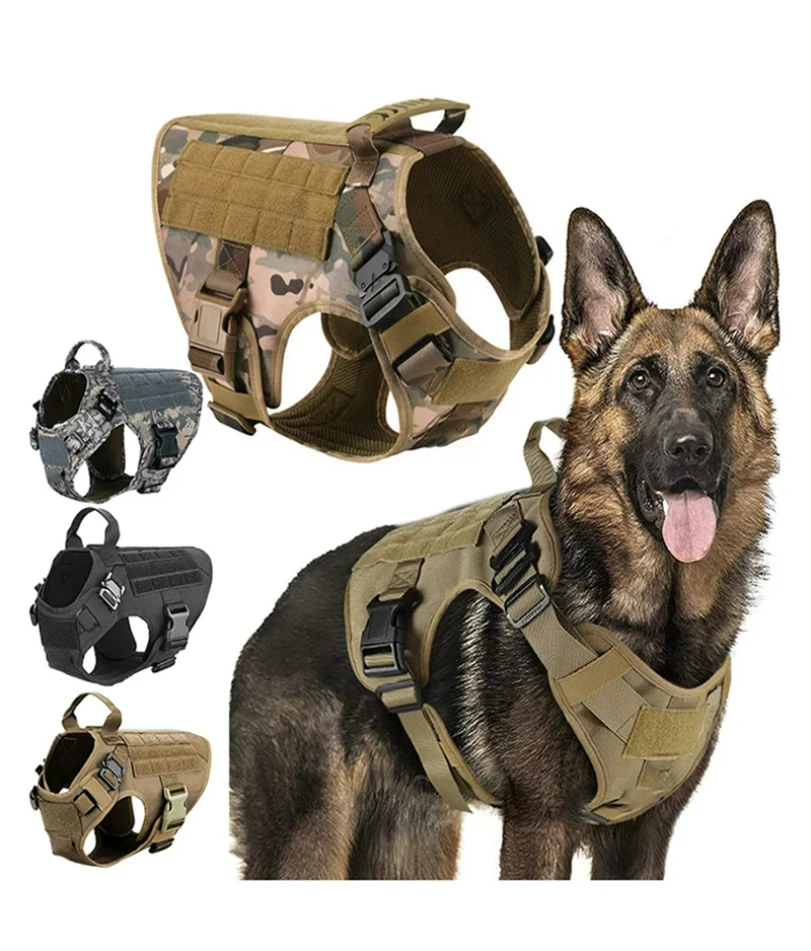 Tactical Dog Harness Military Training Padded Quick Release Vest Pet Training Dog Harness For Set Small Medium Large Dogs
Tactical Dog Harness Military Training Padded Quick Release Vest Pet Training Dog Harness For Set Small Medium Large Dogs