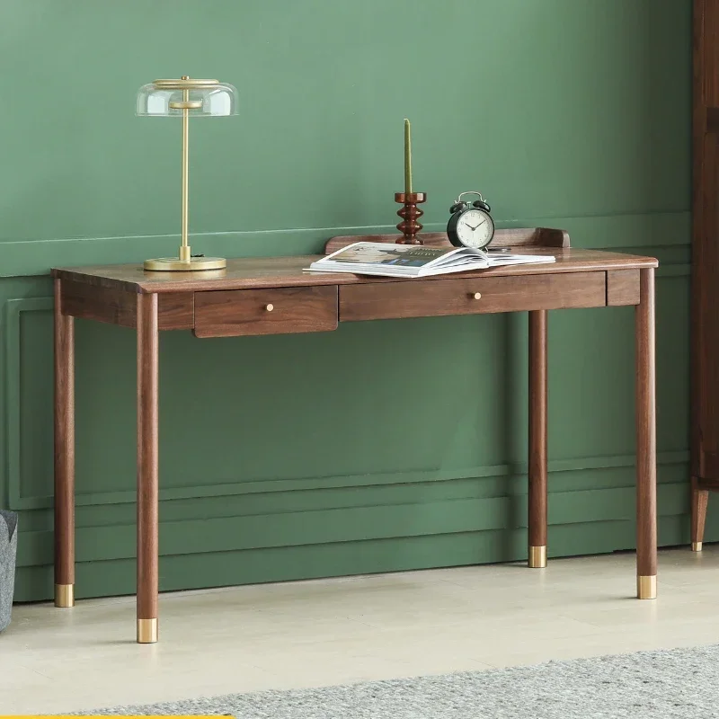 Solid Wood Desk Nordic Home Black Walnut Student Computer Table Modern Minimalist Writing Desk
Solid Wood Desk Nordic Home Black Walnut Student Computer Table Modern Minimalist Writing Desk