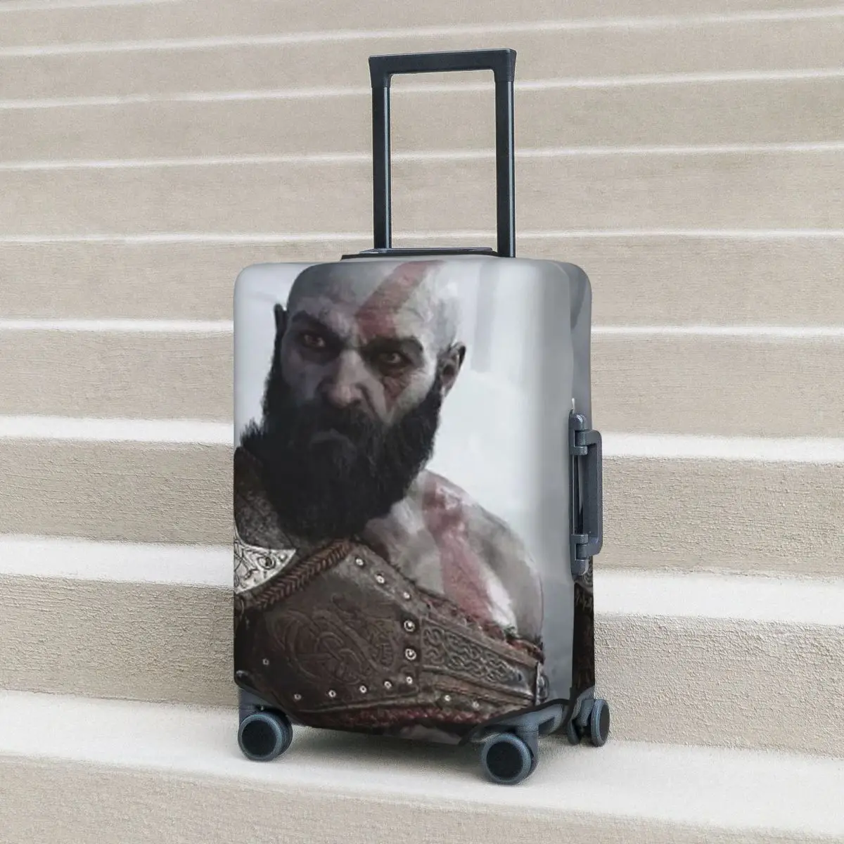Skull Kratos God Of War Suitcase Cover Protection Elastic Trip Luggage Protector Covers for 18-32 Inch
Skull Kratos God Of War Suitcase Cover Protection Elastic Trip Luggage Protector Covers for 18-32 Inch