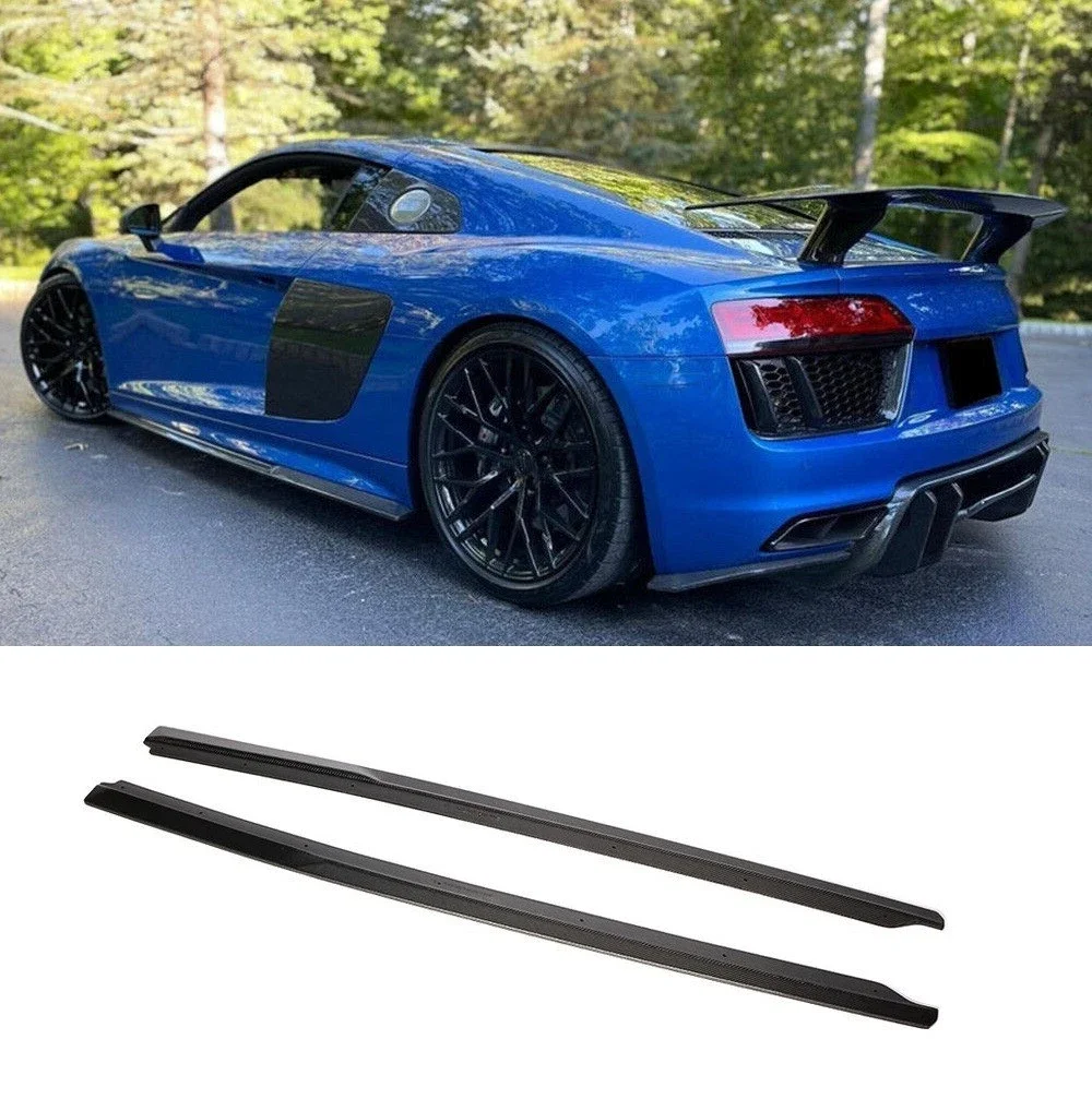 Carbon Fiber Car Side Skirts Wing For Audi R8 Coupe 2016-2019
Carbon Fiber Car Side Skirts Wing For Audi R8 Coupe 2016-2019