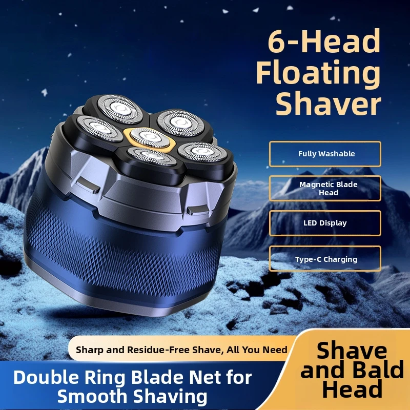Electric Head Shaver for Bald Men 6D Magnetic Hair Trimmer Waterproof Beard Shavers USB Charging LED Display Face Hair Cutting
Electric Head Shaver for Bald Men 6D Magnetic Hair Trimmer Waterproof Beard Shavers USB Charging LED Display Face Hair Cutting