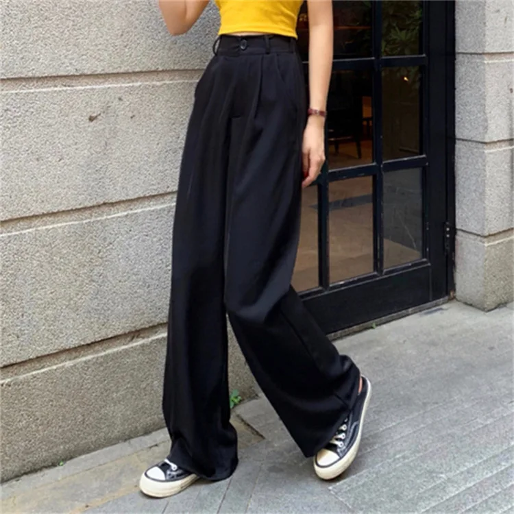 Black Suit Haren Pants Women 2025spring Summer Fashion Elastic High Waist Casual Trousers Woman Korean Fashion Solid Office Pant
Black Suit Haren Pants Women 2025spring Summer Fashion Elastic High Waist Casual Trousers Woman Korean Fashion Solid Office Pant
