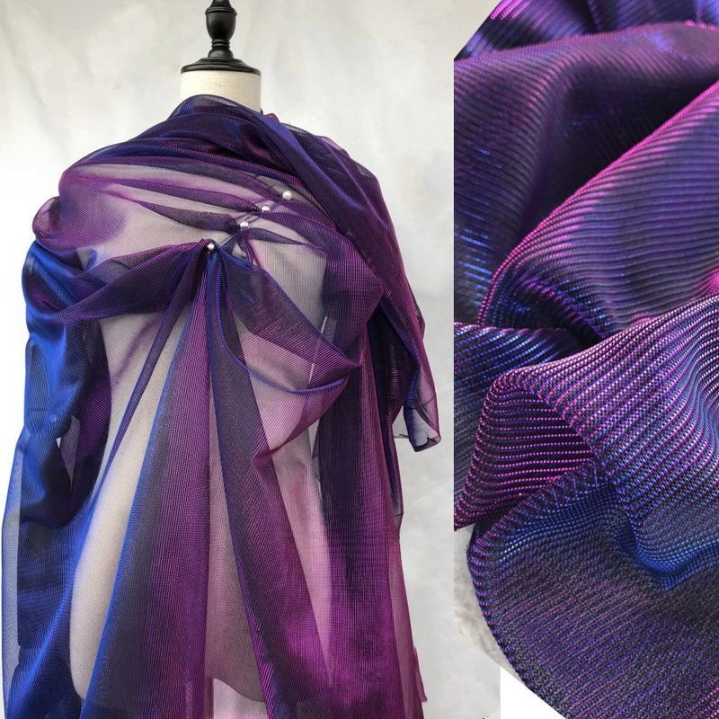 Enchanting Purple Laser Illusion Hollow Fabric Mesh Texture Mesh Dress Color Change Perspective Designer Fabric
Enchanting Purple Laser Illusion Hollow Fabric Mesh Texture Mesh Dress Color Change Perspective Designer Fabric