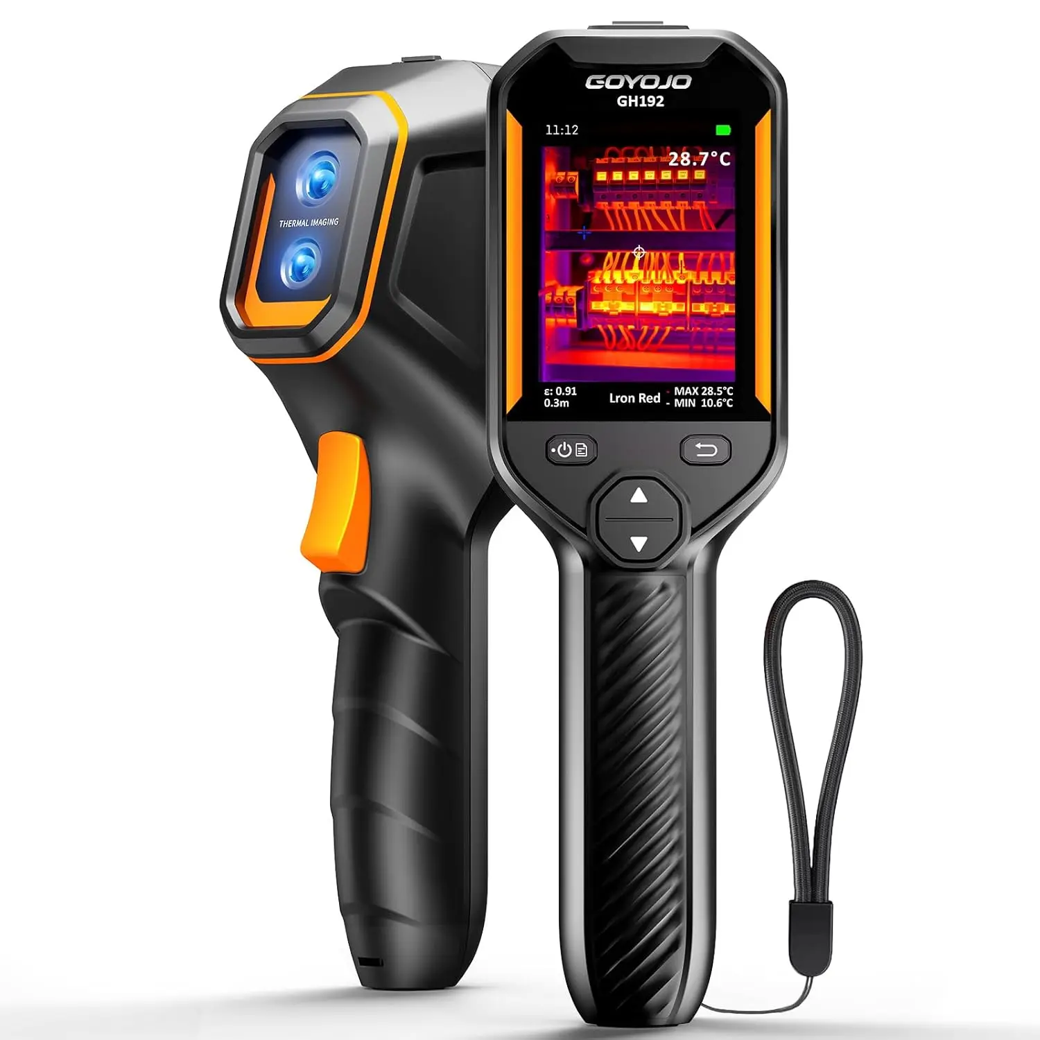 GH192 Thermal Imaging Camera 240X240 Super IR Resolution with 2MP Visual Camera and Fusion Imaging, 25Hz Handheld Thermal Imager
GH192 Thermal Imaging Camera 240X240 Super IR Resolution with 2MP Visual Camera and Fusion Imaging, 25Hz Handheld Thermal Imager