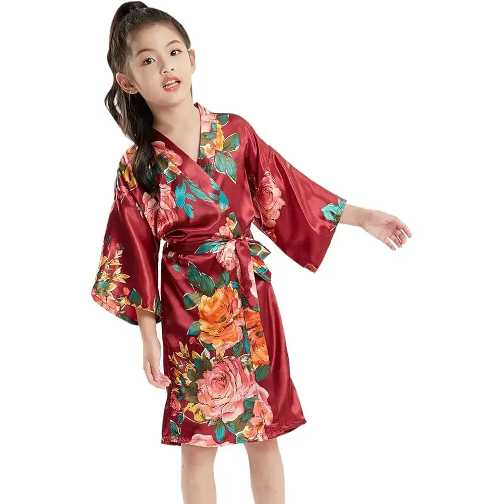 Peony Floral Silk Kimono Robe Wedding Bridesmaid Robes Dressing Gown Nightgown for Girls
Peony Floral Silk Kimono Robe Wedding Bridesmaid Robes Dressing Gown Nightgown for Girls