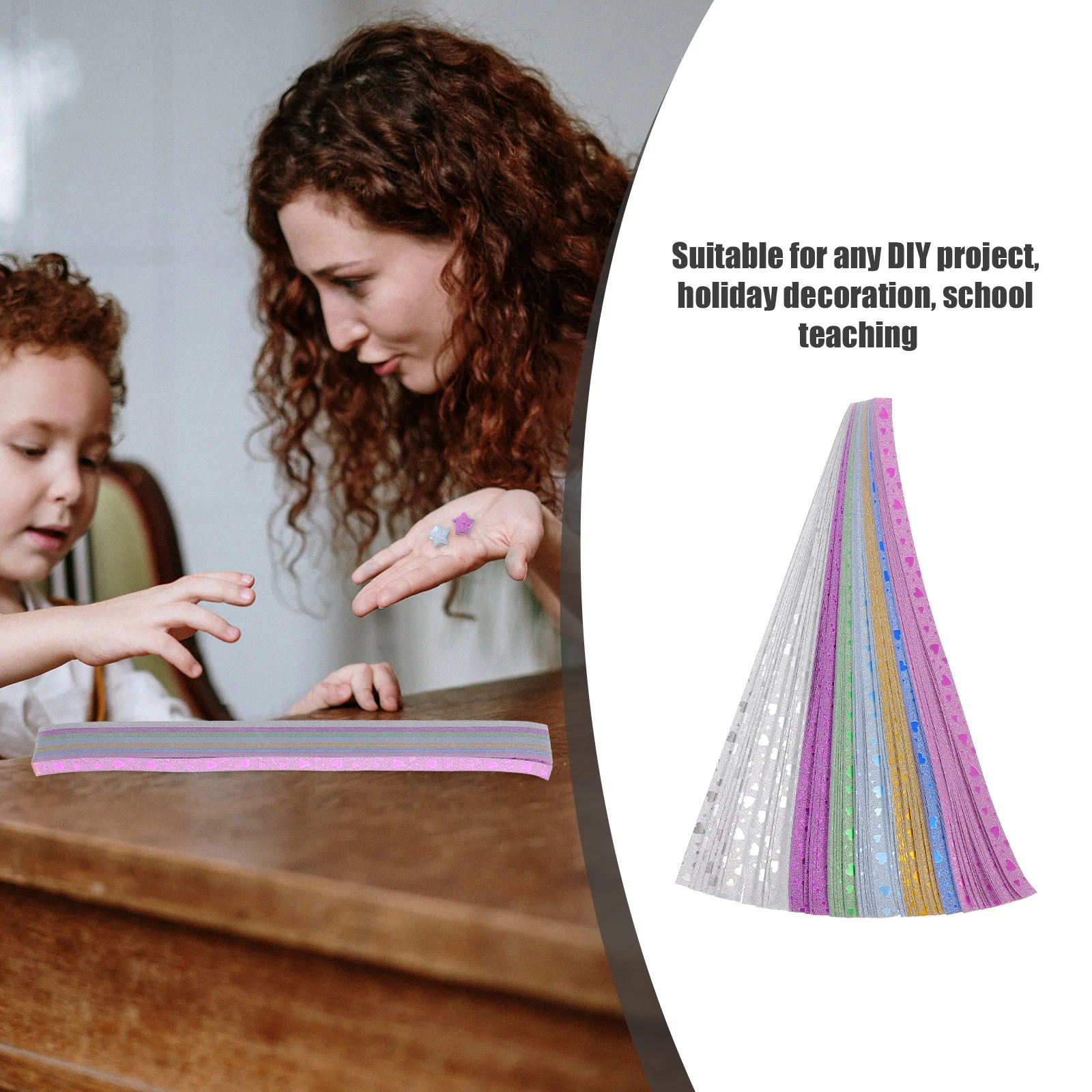 140pcs Five Pointed Star Origami Paper Strips 7 Colors Folding DIY Craft Supplies Holiday Decorations Photo Props
140pcs Five Pointed Star Origami Paper Strips 7 Colors Folding DIY Craft Supplies Holiday Decorations Photo Props