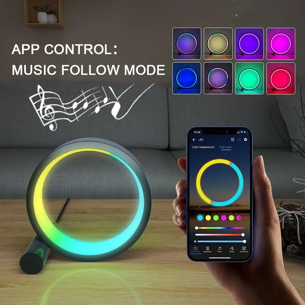 INS Creative Smart Desk Lamp RGB Phantom Desktop Atmosphere Light Gaming Desktop Ornament Rechargeable Mobile Phone
INS Creative Smart Desk Lamp RGB Phantom Desktop Atmosphere Light Gaming Desktop Ornament Rechargeable Mobile Phone